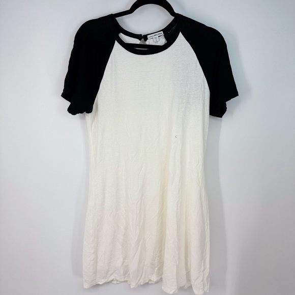 James Perse Baseball Short Sleeve Panel T Shirt Dress - Picture 1 of 6